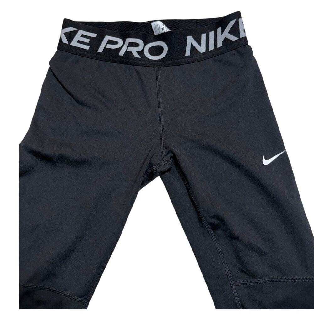 Nike Pro Compression Tights Leggings Kids Size Medium Black Sports Fitness